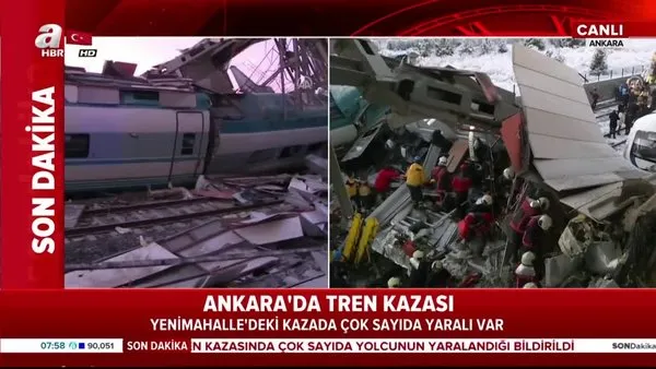 Ankara'da Yüksek Hızlı Tren kazası! 4 ölü, 43 yaralı! İşte Olay yerinden ilk görüntüler