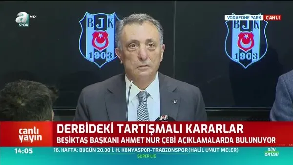Beşiktaş Başkanı Ahmet Nur Çebi basın toplantısı düzenledi