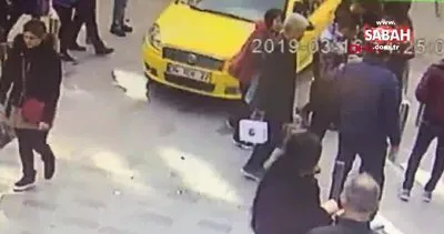 İstiklal Caddesi’nde yürüyen turist kadına taksi çarptı