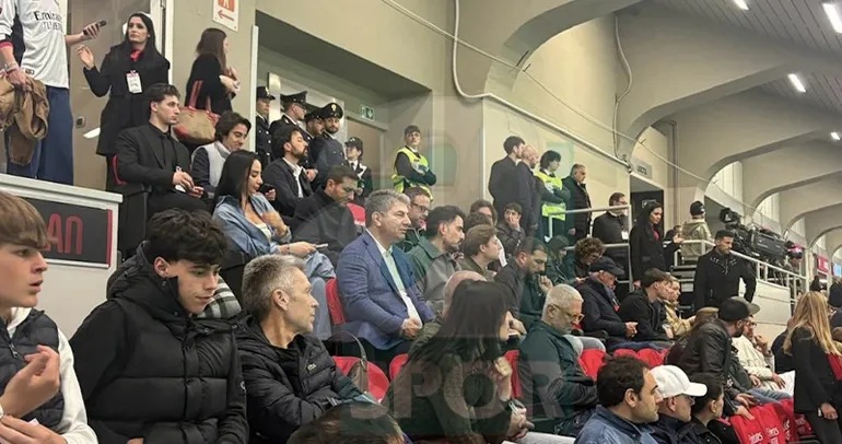 Hakan Safi, Milan – Atalanta maçını izledi!