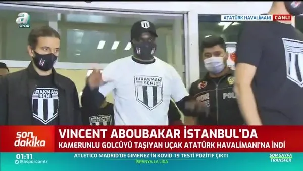 Beşiktaş'ın yeni transferi Aboubakar İstanbul'da