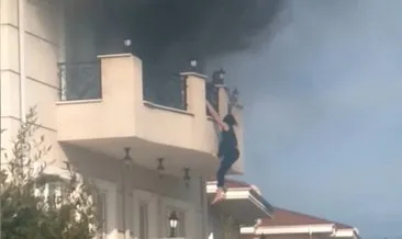 SON DAKİKA: İstanbul’da iş adamının lüks villasında yangın! Rus kadın böyle atladı!