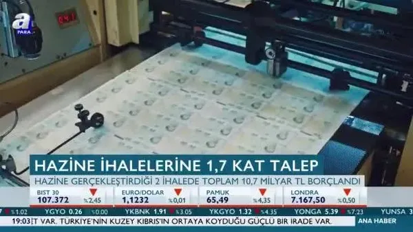 Hazine ihalelerine 1,7 kat talep