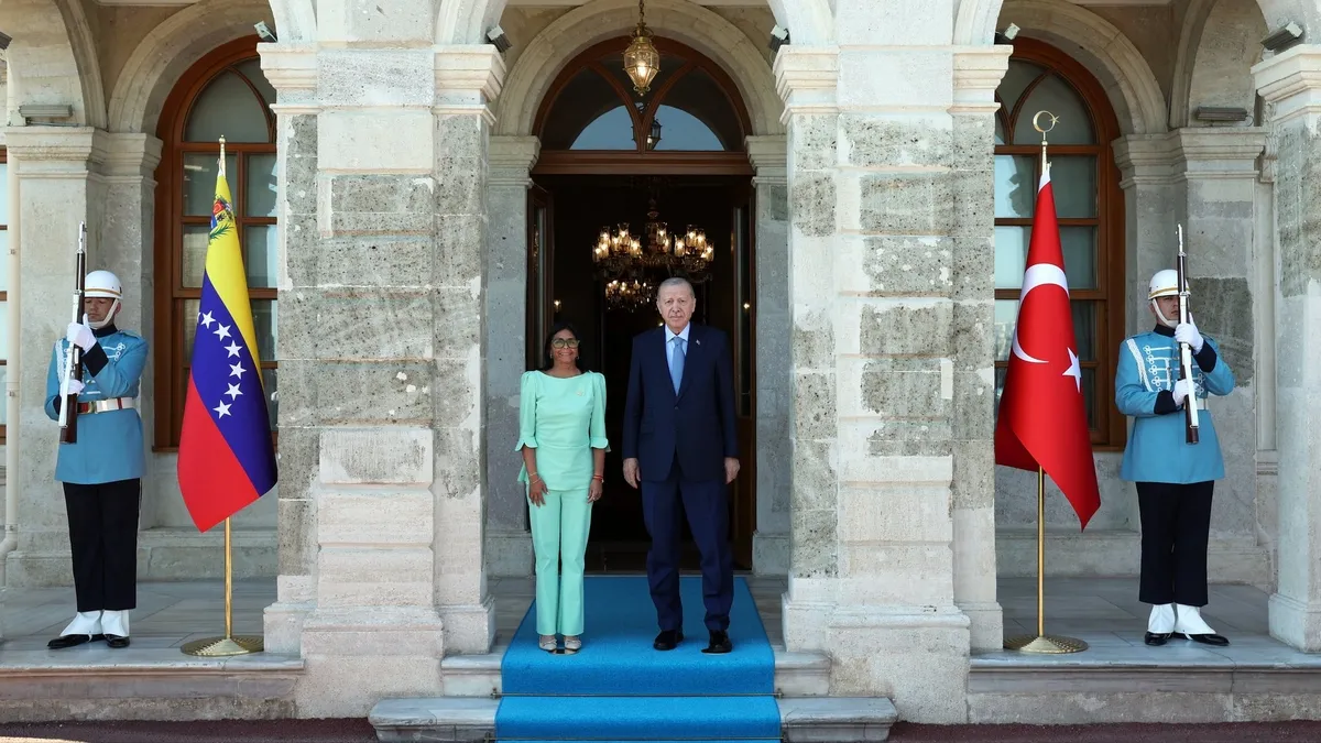 Başkan Erdoğan, Venezuela Cumhurbaşkanı Vekili Delcy Rodrigu
