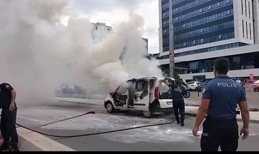 Adliye önünde aracını yakmıştı... Şüpheli tutuklandı #istanbul
