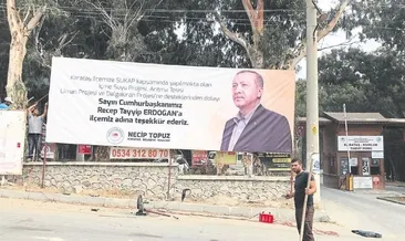 Projeyi sahiplendi afişlerini indirdi