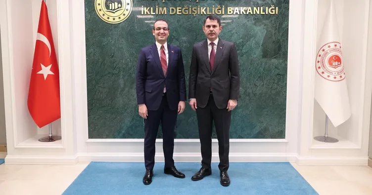 Bakan Kurum CHP’li Şişli Belediye Başkanı Resul Emrah Şahan’ı kabul etti
