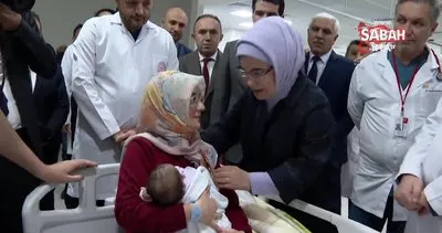 Emine Erdoğan’dan Ankara’ya nakledilen depremzede bebeklere ziyaret | Video