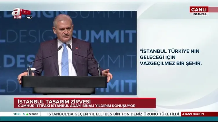 Binali Yıldırım'dan İstanbul'da Tasarım Zirvesi'nde önemli açıklamalar