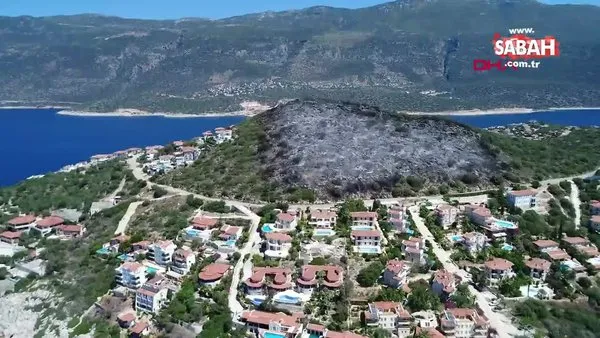 Antalya'da orman yangını; Direğin eriyen ampul bölümü, 25 dönümü kül etti | Video