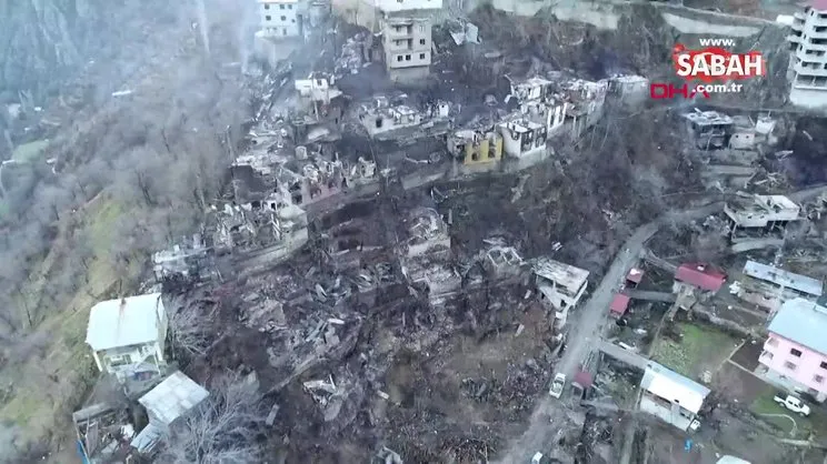 Artvin'de köydeki yangın felaketinin boyutu, gün ağarınca ortaya çıktı | Video