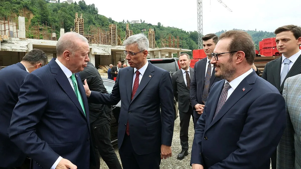 Başkan Erdoğan Güneysu Devlet Hastanesi inşaatını yerinde inceledi