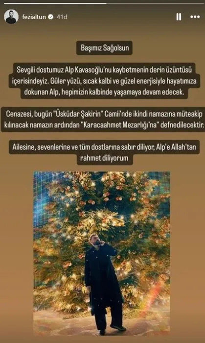 Makyaj artisti Alp Kavasoğlu hayatını kaybetti! Fezi Altun sosyal medyadan duyurdu