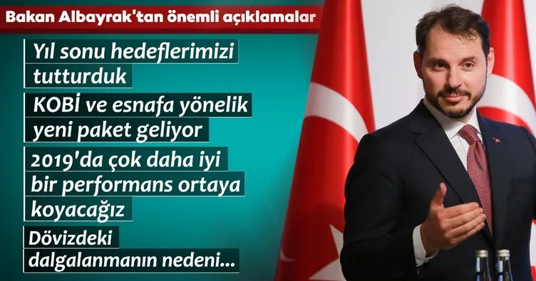 Bakan Albayrak'tan önemli açıklamalar! Yıl sonu hedeflerimizi tutturduk!