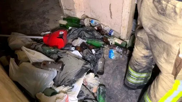 Evde çıkan yangın sonrası durum