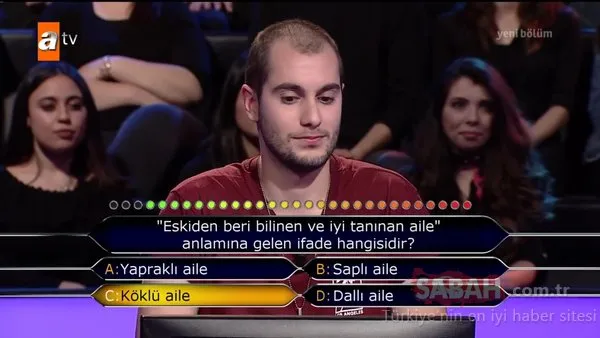 Cevabı duyunca şaşıracaksınız! Kim Milyoner Olmak İster 833. bölüm soru ve cevapları