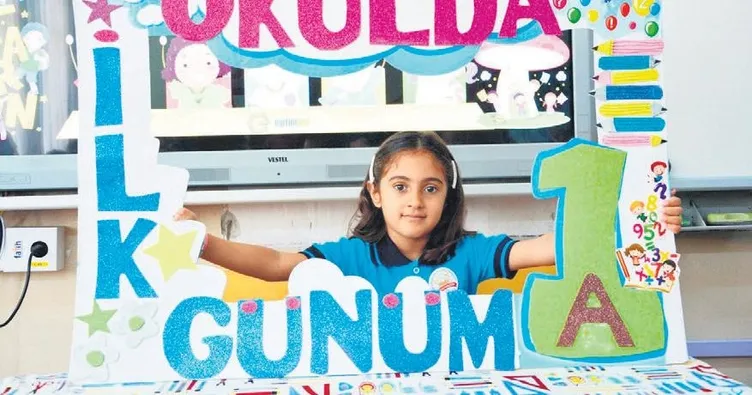 Miniklerin okulda ilk gün heyecanı