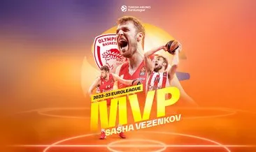 Olympiakos’ta Sasha Vezenkov, THY Avrupa Ligi’nde sezonun MVP’si oldu