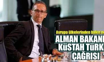 Alman bakandan küstah Türkiye çağrısı
