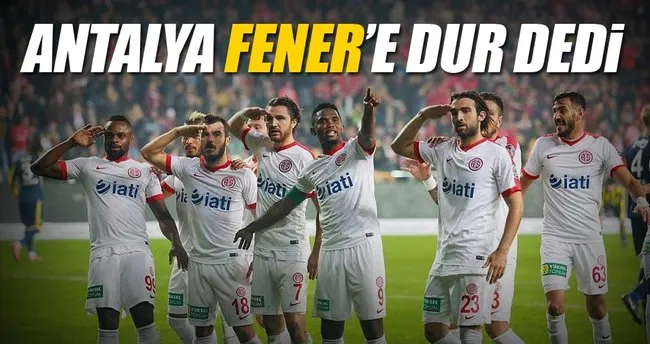 Antalyaspor Fenerbahce Mac Sonucu Spor Haberleri