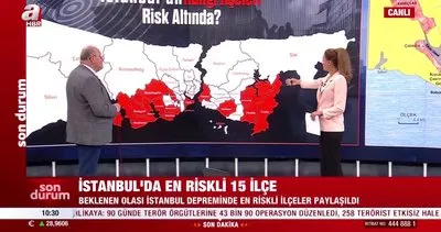 İstanbul deprem haritası yayınlandı! İşte en riskli 15 ilçe! Şükrü Ersoy A Haber’de | Video