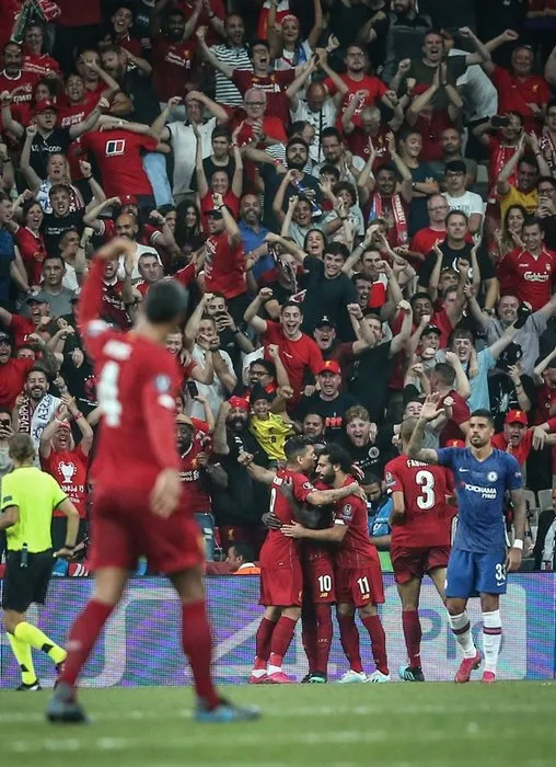 İşte Liverpool ve Chelsea arasında oynanan Süper Kupa finalinden kareler