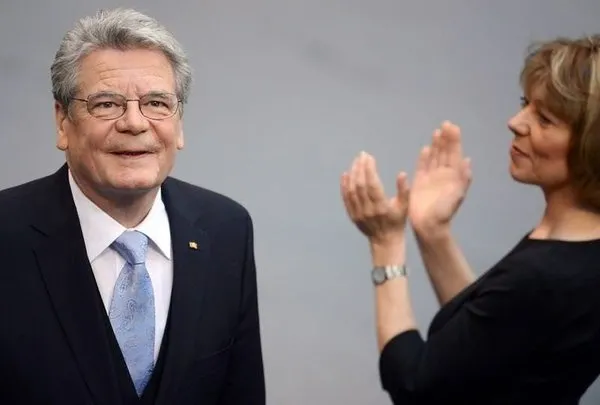 Gauck'un yemin töreninden kareler