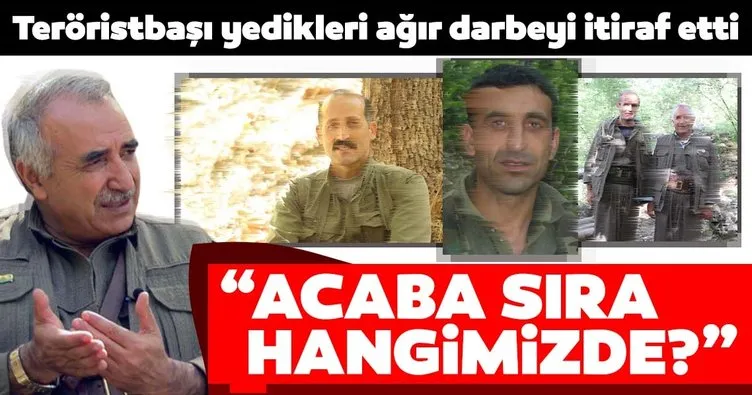 Terörist elebaşı Karayılan, Mehmetçik’ten yediği darbeyi böyle itiraf etti