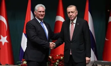 Erdoğan Küba Devlet Başkanı ile görüştü