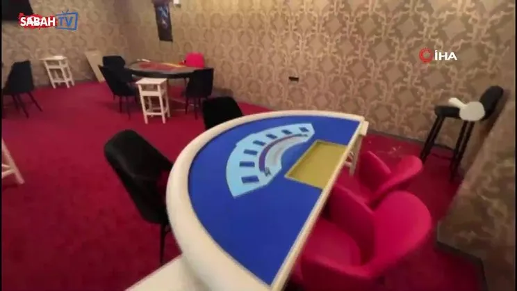 Okul bitişiğinde kumarhane açtılar, tavandan cephanelik çıktı | Video