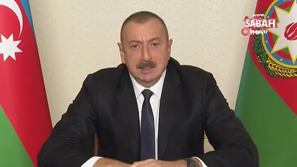 Azerbaycan Cumhurbaşkanı Aliyev'den ulusa sesleniş konuşması 