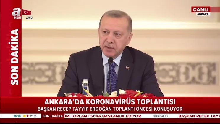 Cumhurbaşkanı Erdoğan'dan flaş corona virüsü açıklaması (18 Mart 2020 Çarşamba)