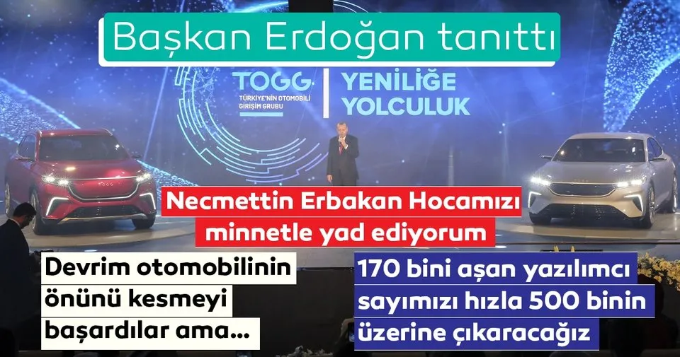 Baskan Erdogan Dan Yerli Otomobil Tanitim Toreninde Onemli Aciklamalar Son Dakika Haberler