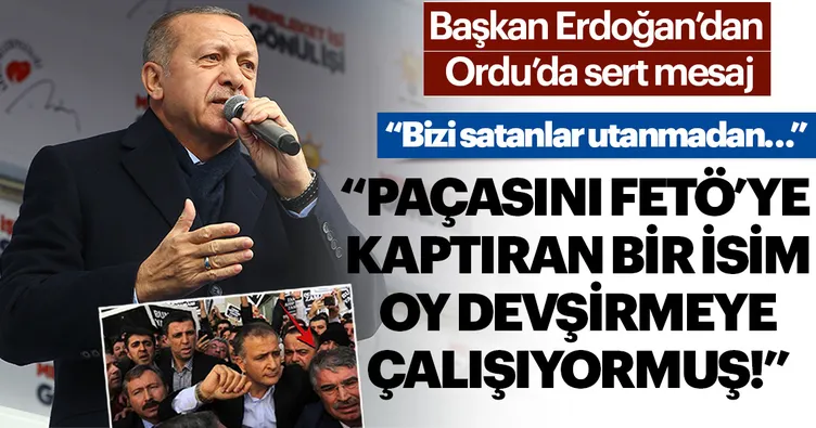 Başkan Erdoğan'dan Ordu'da kritik mesajlar