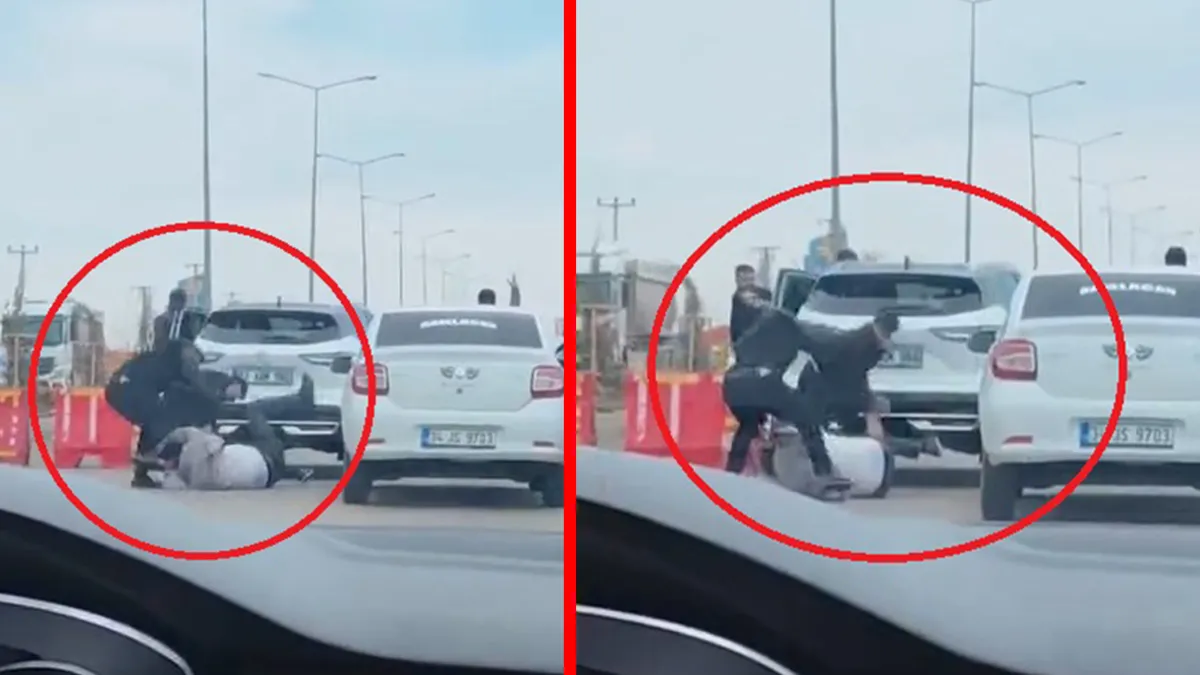 Diyarbakır'da yol verme tartışması kanlı bitti! 3 sürücünün birbirine girdiği anlar kameraya yansıdı Diyarbakır'da yol verme tartışması kanlı bitti! 3 sürücünün birbirine girdiği anlar kameraya yansıdı