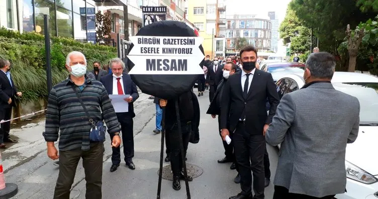 MESAM’dan siyah çelenkli protesto