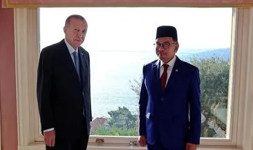 Cumhurbaşkanı Erdoğan, Malezya Başbakanı İbrahim’i kabul etti