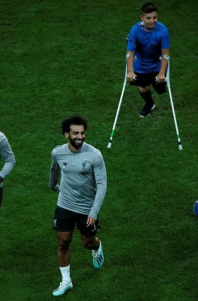 Ampute çocuklar, Liverpool antrenmanına katıldı