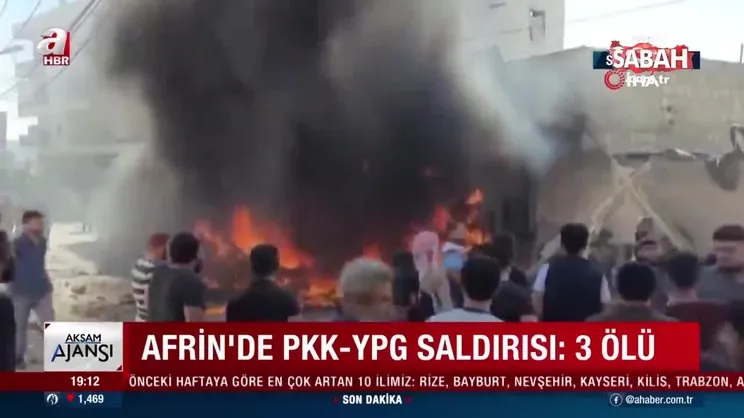 Afrin'de park halindeki araç patladı! 3 kişi öldü 6 kişi yaralandı | Video