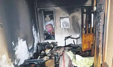 Elektrikli battaniye evi yaktı: 1 ölü