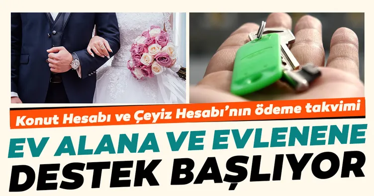 Ev alana ve evlenene destek başlıyor