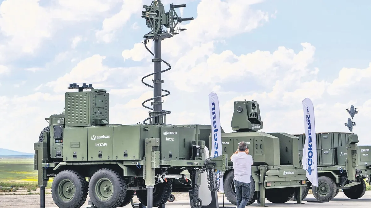 ASELSAN Çelik Kubbe sisteminin test görüntüleri
