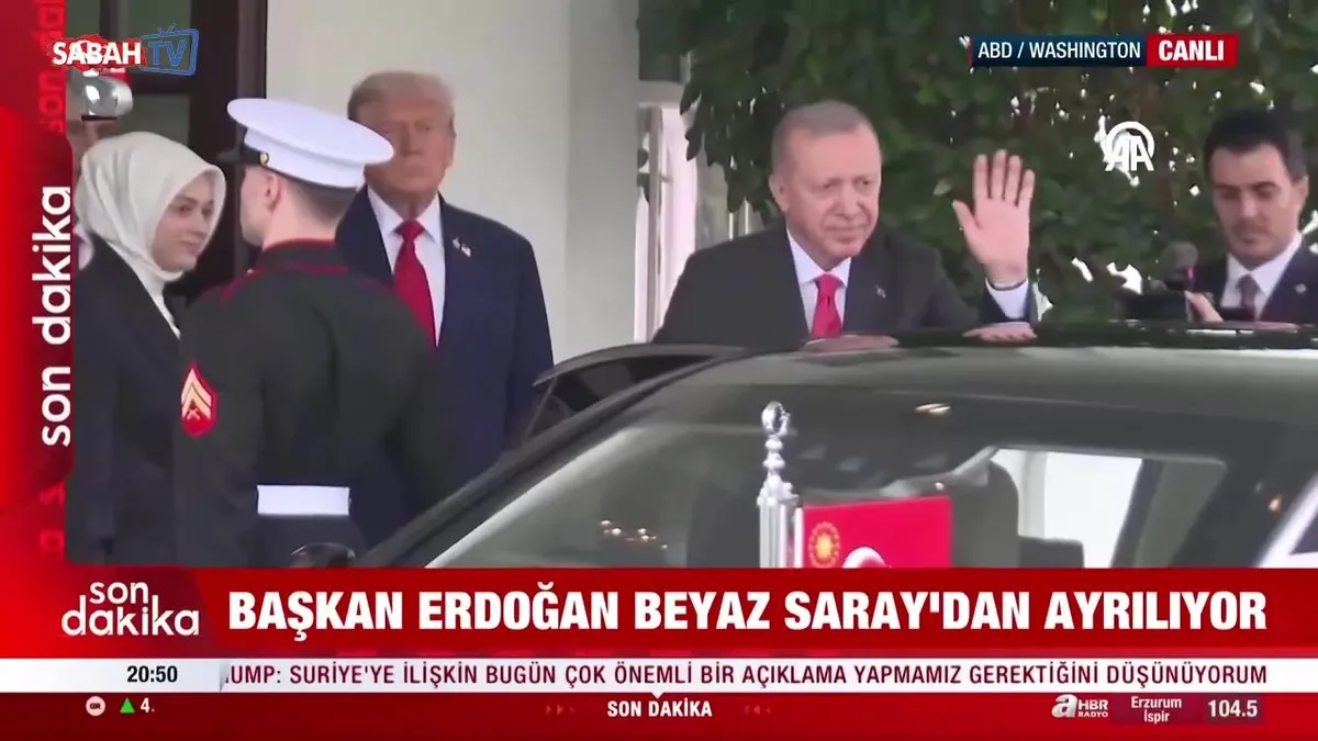 Başkan Erdoğan Beyaz Saray’dan ayrıldı videosunu izle