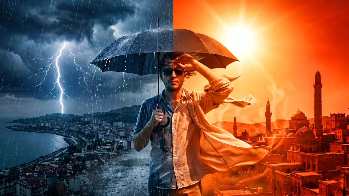 Meteoroloji'den peş peşe uyarılar! Bir yanda 42 derecelik kavurucu sıcaklar, diğer yanda şiddetli sağanak ve toz taşınımı!