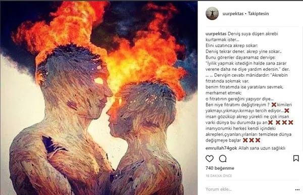 Ünlülerin Instagram paylaşımları (05.03.2018)
