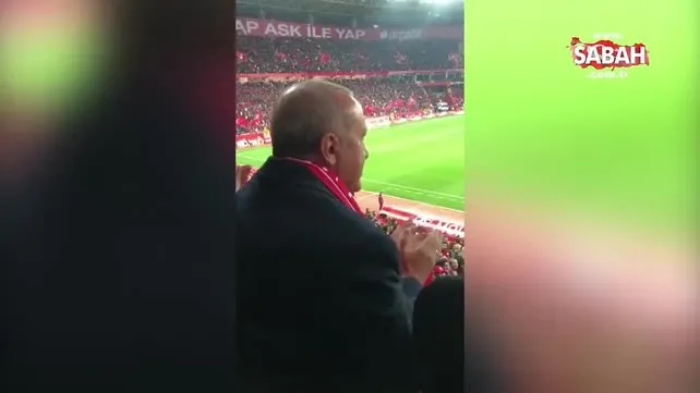 Başkan Erdoğan'ın gol sevinci