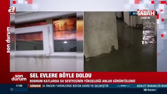 İstanbul'daki selin şiddetini gösteren görüntü! Esenyurt'ta evi sular böyle bastı | Video