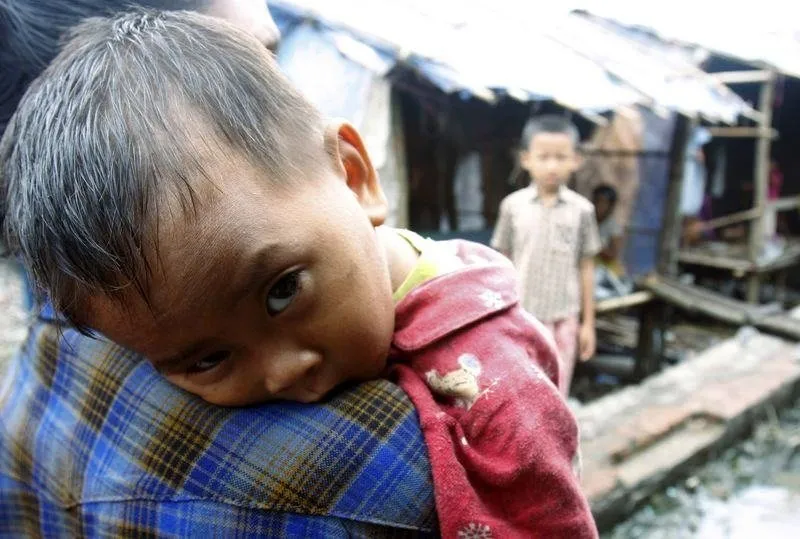 Голод новости. Бирманские дети.