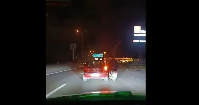 D-130’da trafik kurallarına meydan okuyan görüntü: Ölümüne yardım! #kocaeli