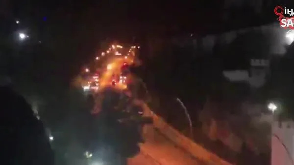 son dakika haberi ankara kecioren deki estergon kalesi nde yangin video